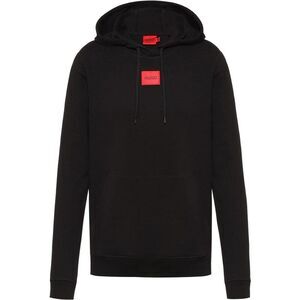 Hugo Mens Cotton Blend Pullover Hoodie / Black
